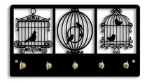 Comprar Porta Llaves Calado De Pajaritos Artesanal Jaula De Pájaro Negro