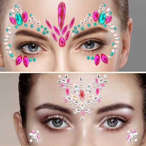 Gemas Faciales Para Festivales De Música, Pegatinas De Joyer