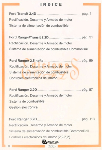 Manual De Servicio De Motores Transit Y Ranger Línea Nueva