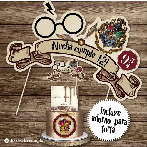 Kit Imprimible Harry Potter Invitación Cumpleaños Candy 02