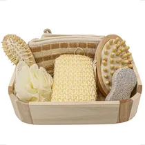 Comprar Kit Banho Spa Madeira Relaxante Massagem Revigora Esfoliação