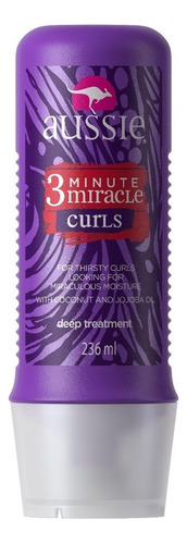 Aussie 3 Minute Miracle Curls Creme De Tratamento 236ml