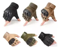 Comprar Luvas Tatica Militar Airsoft Paintball Bike Meio Dedo