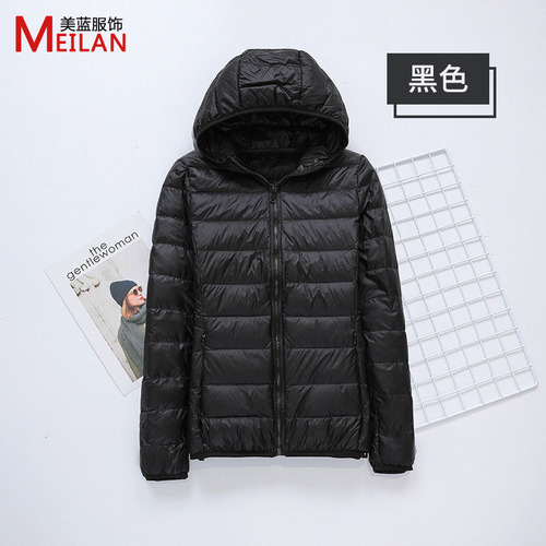 Chaqueta Con Capucha Y Cuello Alto Para Mujer Con Bolsillos