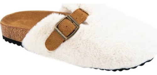 Pantufla Peluche Premoldeada Shosh 4735 Blanco Mujer