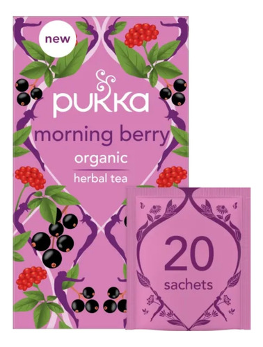 4-pack Infusion Organica Pukka Morning Berry Andina Grains