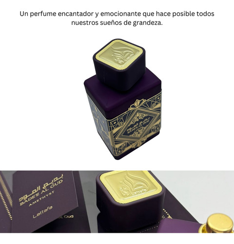 Perfume Oud Of Glory Amethyst Unisex Lattafa 100ml