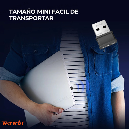 Adaptador Antena Wifi Tenda/ Haz Que Tu Pc Se Conecte A Wifi