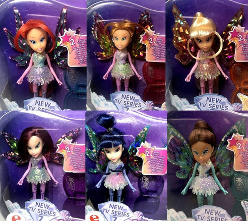 Imagem 2 de 4 de Coleção Completa 06 Mini Fadas Fadinhas Winx Club Original