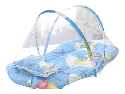 Mosquitero Cama Para Bebe Alcolchado Cunas Bebe Celeste Rosa