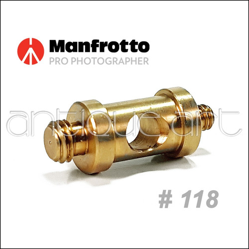  A64 Mini Stud Manfrotto # 118 Pivote Doble Rosca 1/4 3/8