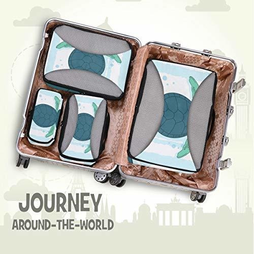 Organizador Para Maleta Cartoon Turtle Travel 4 Piece Pack 