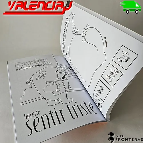 Libro Para Colorear Infantil 2 Unidades Emociones Y Mascotas