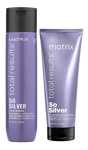 Pack Matizador So Silver Matrix  Shampoo Y Mascara