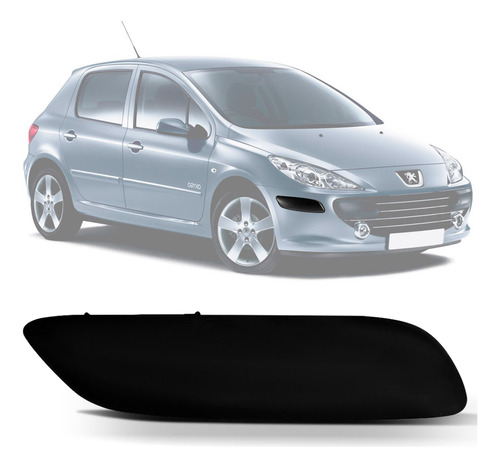 Moldura Parachoque Peugeot 307 07 08 09 10 11 12 Direita