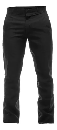 Calça Social Masculina Tradicional Preta Plus Size