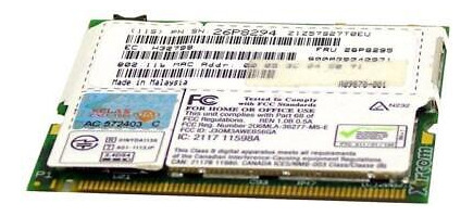 Ibm Intel Mini Pci  802.11b Wifi & 56k Modem 26p8295 Zzf