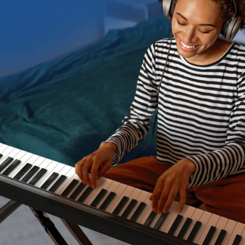 Teclado Portátil, Piano, Plegable, Digital, Profesional, 88