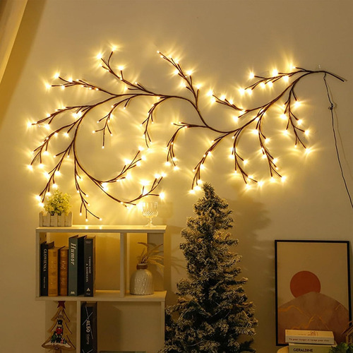 7.5ft 144leds Rama De Árbol De Luz Para Decoración Navid