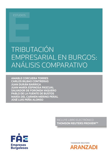 Tributación Empresarial En Burgos: Análisis Comparat -   - *