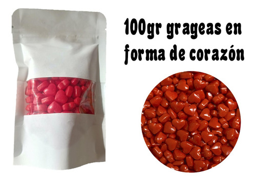 Sprinkles San Valentín Corazón Rojo 100grs Comestible