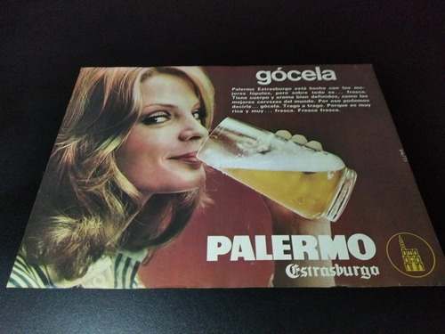 (pb641) Publicidad Clipping Cerveza Palermo * 1974