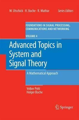 Libro Advanced Topics In System And Signal Theory - Volke...