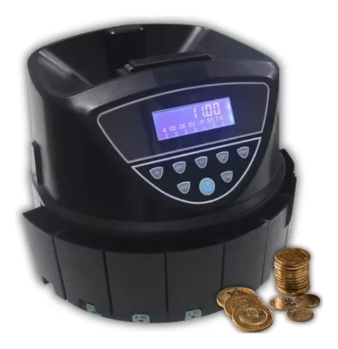 Maquina Contadora De Monedas Pantalla Cuenta Separa Totaliza