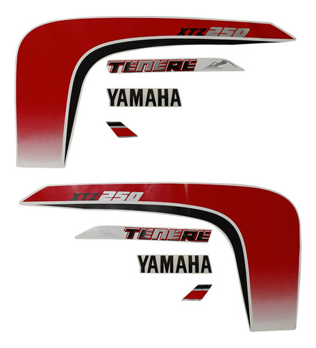 Kit Faixa Adesiva Completa Yamaha Tenere 250 Branco Ano 2011
