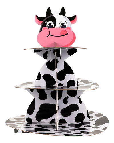 Soporte Para Postres Con Forma De Vaca, Diseño De Soporte Pa
