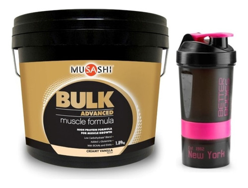 Musashi Bulk Whey Protein Isolate 4 Lbs + Smart Shaker V2