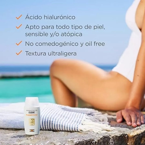 Fotoprotector Isdin Fusion Water Oil Free Efecto Mate 50ml