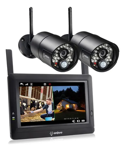 Sistema De Seguridad Inalámbrico Sequro Con 2 Cámaras Hd