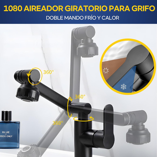 A Llave Mezclador Para Fregadero Grifo Flexible 360° Cromado