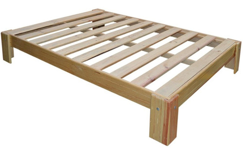 Base Para Cama Egipcia Matrimonial Natural Madera