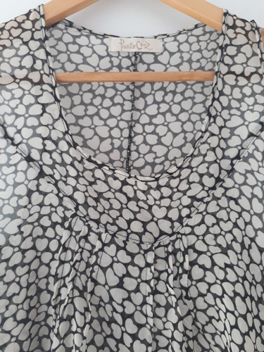 Remera Musculosa Marca Punto Cruz De Gasa Corazones