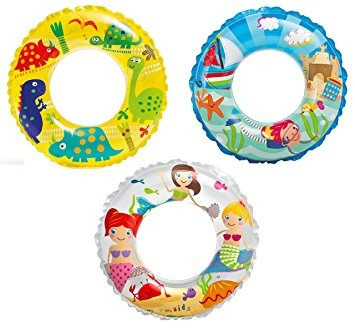 100 Salvavidas Inflable 61 Cm Para Niños Marca Intex