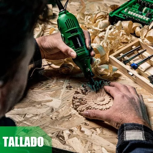 Mini Taladro Esmeril Anirona Mototool Con Accesorios 135w