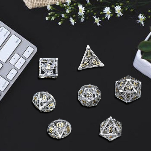 L 7 Piezas De Dados Poliédricos, Accesorios De Casino,