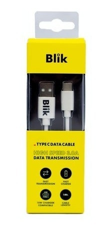 Cable Blik Usb Tipo-c Data High Speed 3.0a 1mt