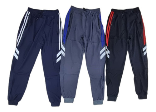 Pack 3 Pantalones Buzo Hombre Linea Secado Rápido Deportivo
