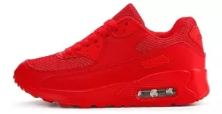 Tênis Para Homens, Tênis De Mujer Air 90 Vermelho