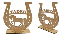 Comprar Centro De Mesa Herradura Con Nombre Personalizado 20cm 10pza