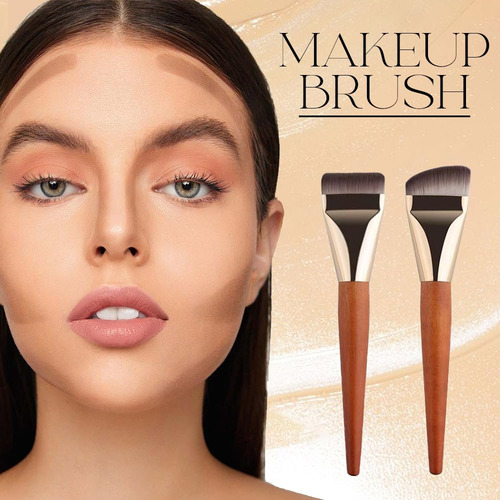 . 2 Brochas De Base Para Maquillaje Líquido, Nueva Brocha