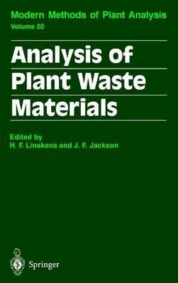 Libro Analysis Of Plant Waste Materials - H. F. Linskens