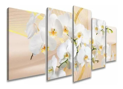 Quadros Decorativos Sala Flor Ramalhete De Orquideas Brancas Cor Colorido
