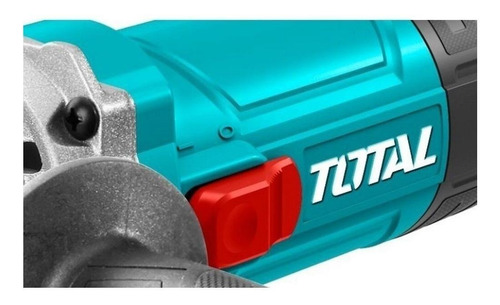 Imagen 3 de 3 de Miniamoladora angular Total Tools Industrial TG10711556 de 50 Hz/60 Hz color turquesa 750 W 220 V - 240 V + accesorio