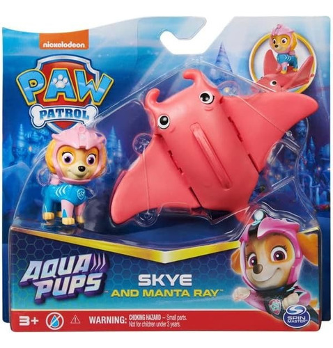 Paw Patrol Aqua Pups Figura Skye Original 17706a