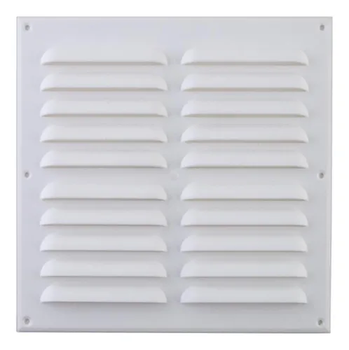 Celosía Ventilación Pvc Plana 23x23 Cm Blanco 1un Dvp