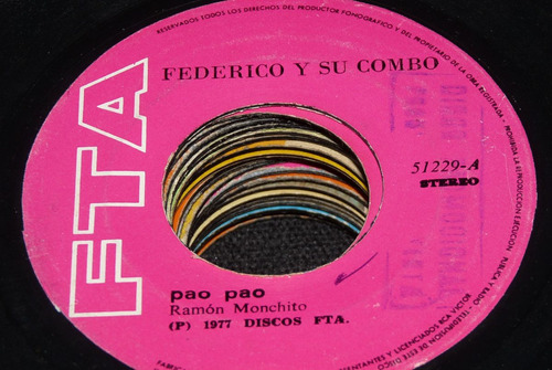 Jch- Federico Y Su Combo Pao Pao Salsa Guaguanco 45 Rpm